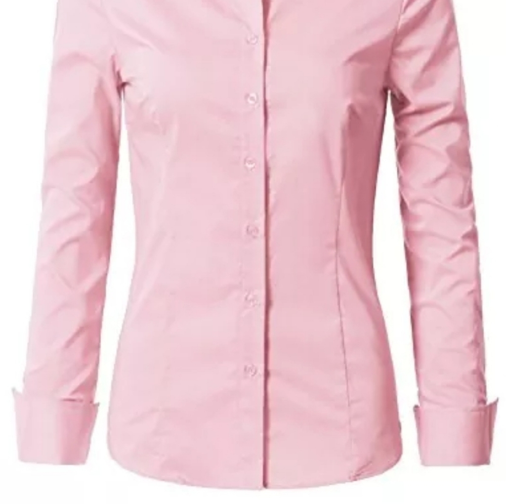 Basic Slim Fit Button Down Shirt XL - Picture 2 of 7